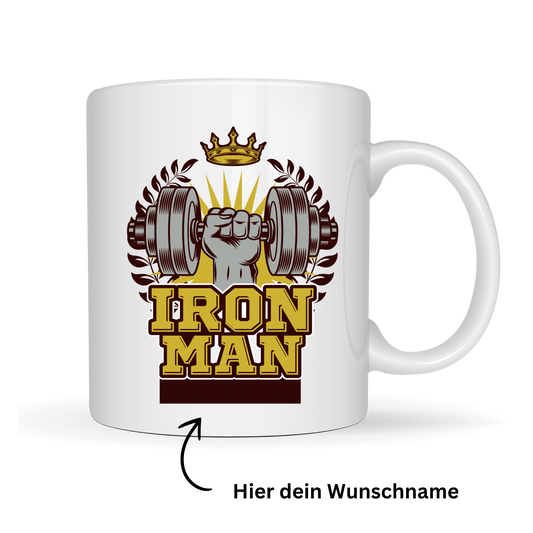 Iron Man Tasse mit Wunschname